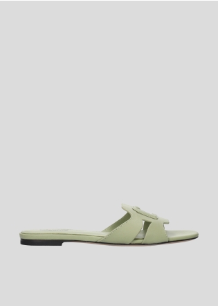 Sandalias Planas LOLA CRUZ Mod.283Z10BK verde aloe