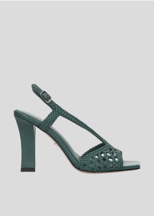 Sandalias Tacon LOLA CRUZ Mod.200Z14BK verde botella