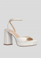 Sandalias de Plataforma LOLA CRUZ Mod.124P13BK blanco