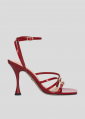 Sandalias Tacon LOLA CRUZ Mod.128Z26BK rojo