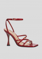 Sandalias Tacon LOLA CRUZ Mod.128Z26BK rojo