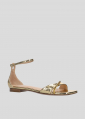 Sandalias Planas LOLA CRUZ Mod.218Z51BK oro