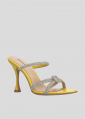 Sandalias Tacon LOLA CRUZ Mod.263Z13BK amarillo