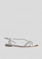 Sandalias Planas LOLA CRUZ Mod.272Z19BK plata