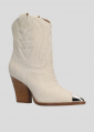 Botines LOLA CRUZ Mod.293T60BK off white