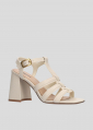 Sandalias Tacon LOLA CRUZ Mod.351Z10BK off white