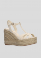 Sandalias de Plataforma LOLA CRUZ Mod.308P10BK off white