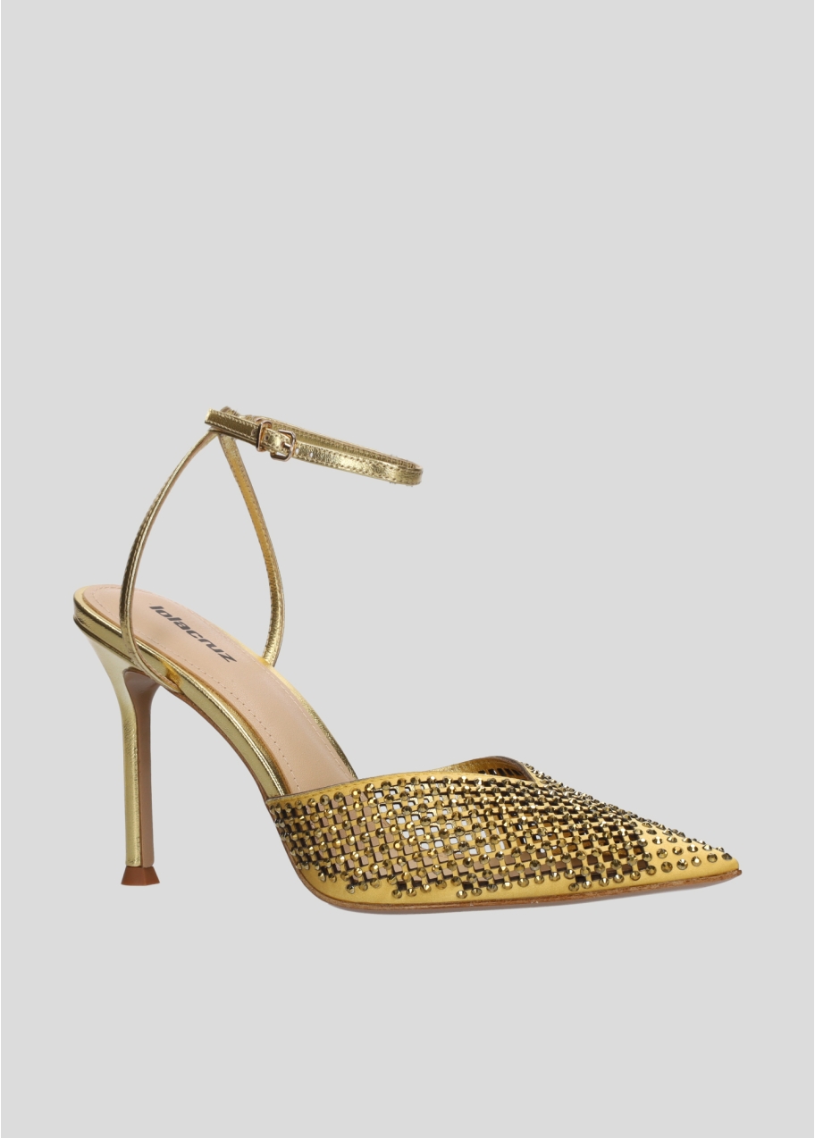 Pumps for women Lola Cruz in leather. Style Noami with cut out