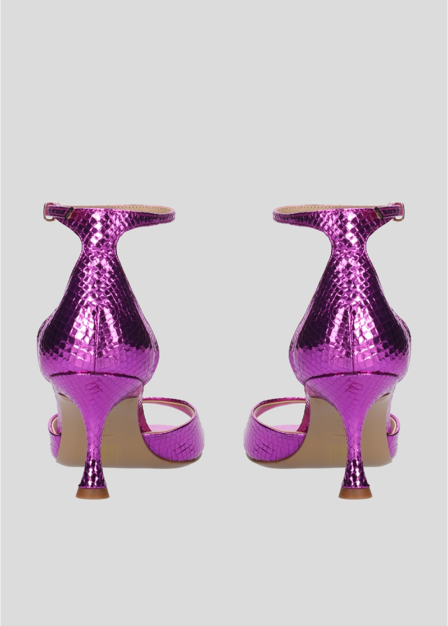 Heeled sandals for women Lola Cruz in leather. Style Kumala with