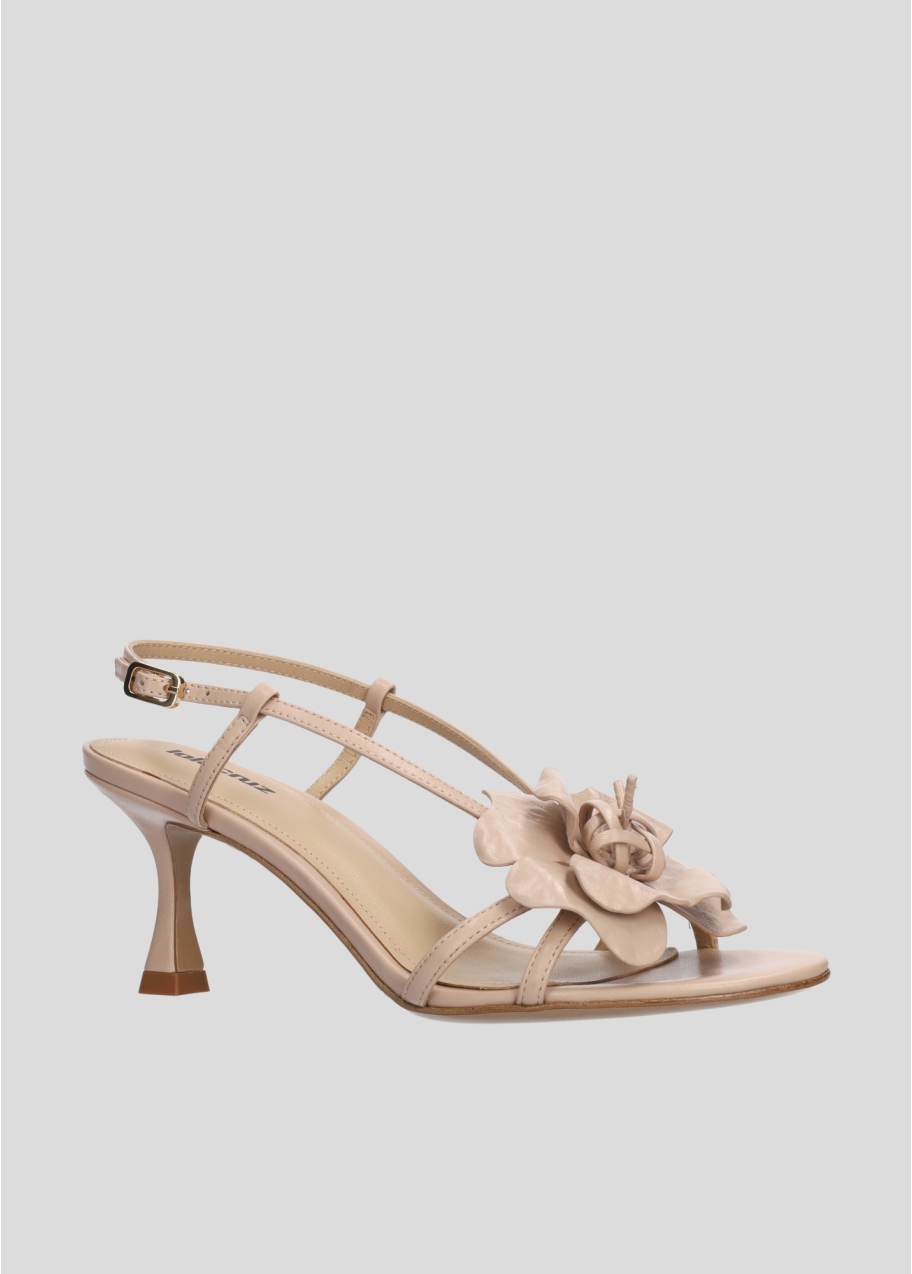 Heeled sandals for women Lola Cruz in leather. Style Tulipa Heel