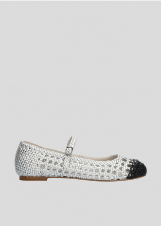 Bailarinas LOLA CRUZ Mod.002Z15BK plata