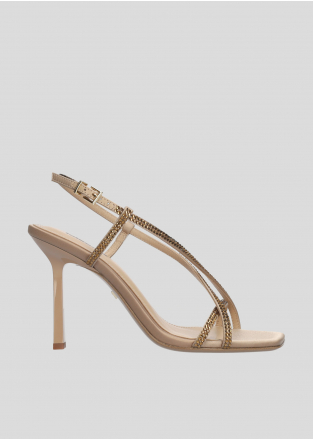 LOLA CRUZ Heeled sandals Mod. 010Z75BK nude