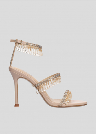 LOLA CRUZ Heeled sandals Mod. 016Z00BK nude