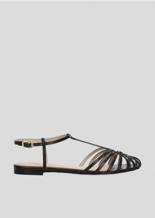 LOLA CRUZ Flat Sandals Mod. 138Z59BK black