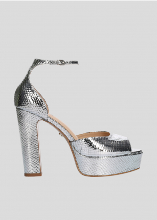 Sandalias Tacon LOLA CRUZ Mod.226P51BK plata