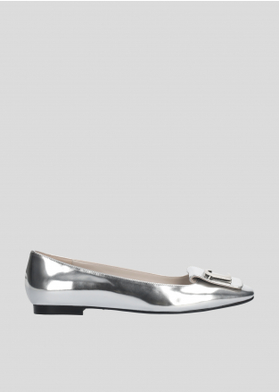 LOLA CRUZ Ballerinas Mod. 084Z17BK silver