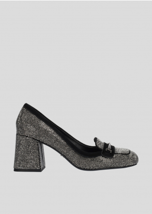 LOLA CRUZ Loafers Mod. 098Z00BK cristal