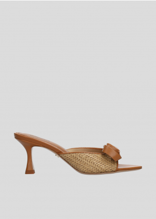 LOLA CRUZ Heeled sandals Mod. 196Z68BK tan