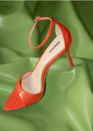 LOLA CRUZ Heeled sandals Mod. 149Z55BK red