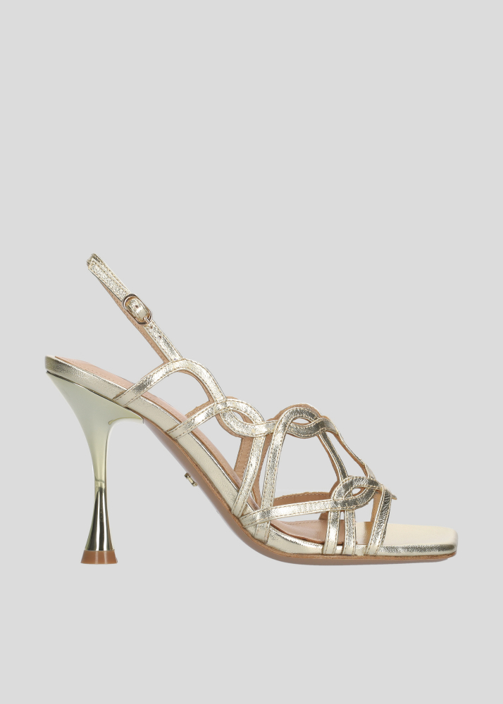 Sandalias Tacon LOLA CRUZ Mod.073Z19BK platino