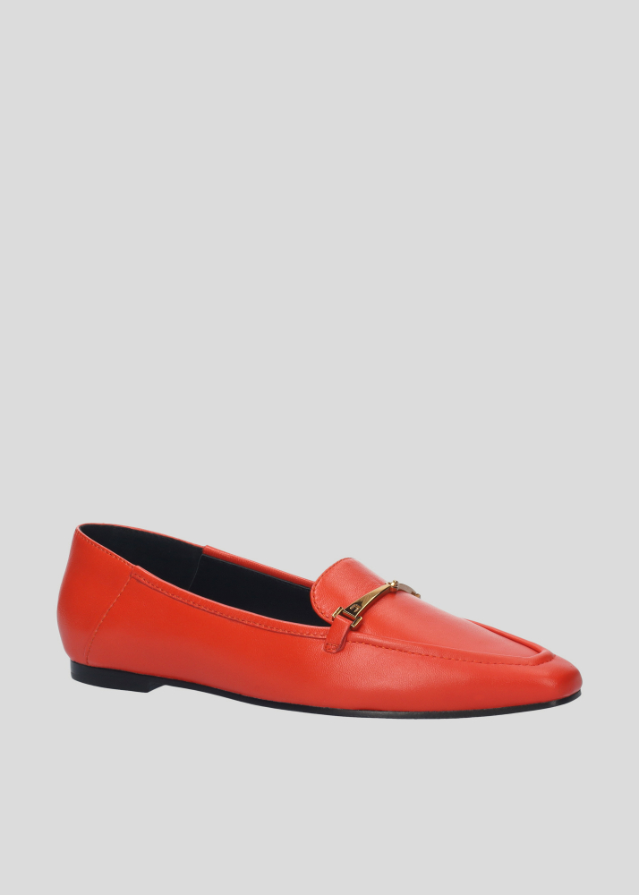 Zapatos planos LOLA CRUZ Mod.094Z13BK rojo