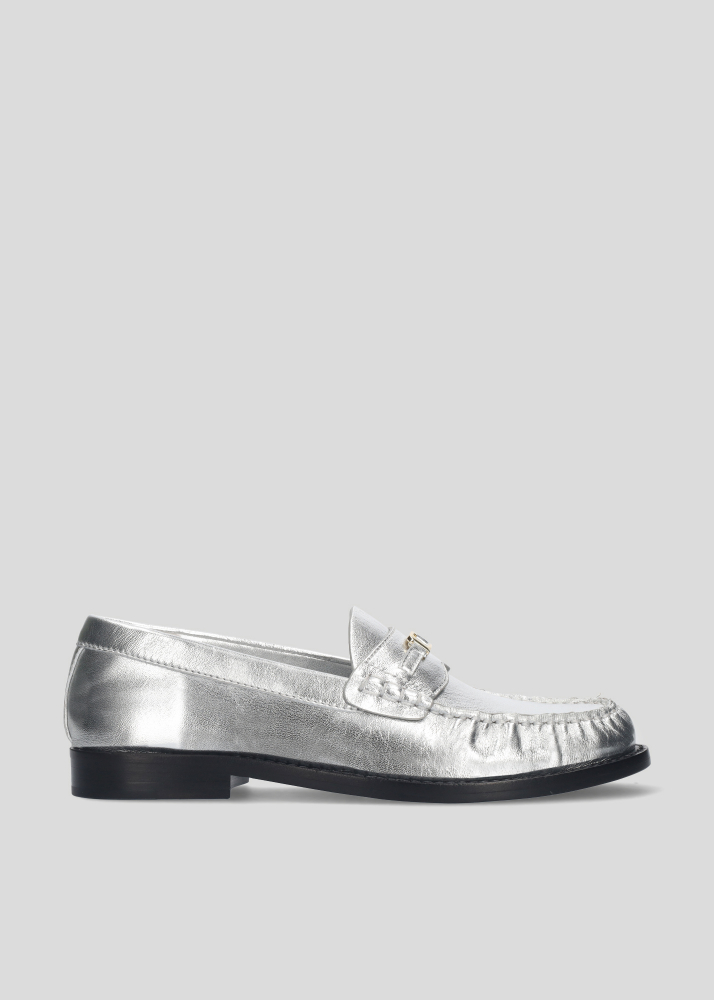 Zapatos planos LOLA CRUZ Mod.098Z19BK plata