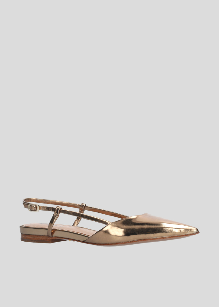 Zapatos planos LOLA CRUZ Mod.109Z17BK bronce