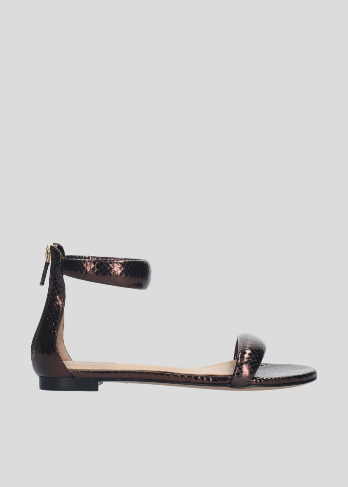 Sandalias Planas LOLA CRUZ Mod.153Z51BK marron