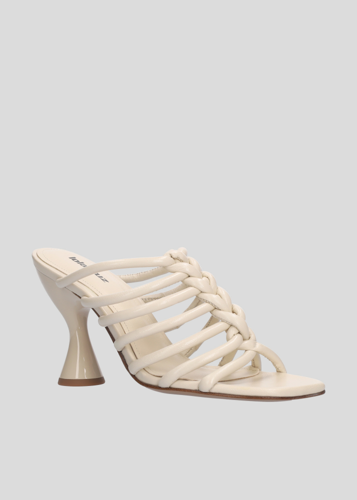 Sandalias Tacon LOLA CRUZ Mod.202Z13BK off white