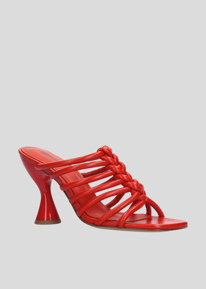 Sandalias Tacon LOLA CRUZ Mod.202Z13BK rojo