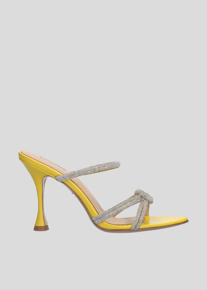 Sandalias Tacon LOLA CRUZ Mod.263Z13BK amarillo