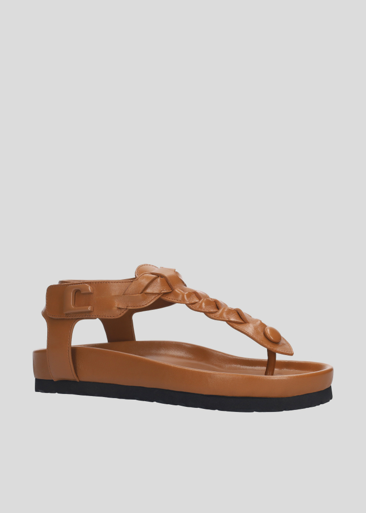 Sandalias Planas LOLA CRUZ Mod.316Z13BK cuero