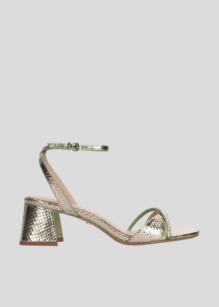 Sandalias Tacon LOLA CRUZ Mod.216Z51BK platino