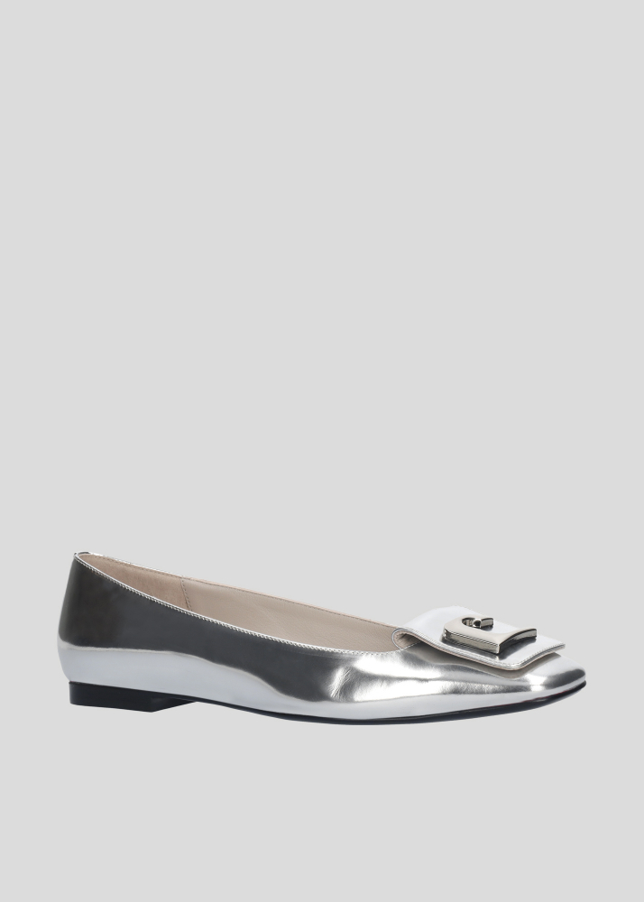 Bailarinas LOLA CRUZ Mod.084Z17BK plata