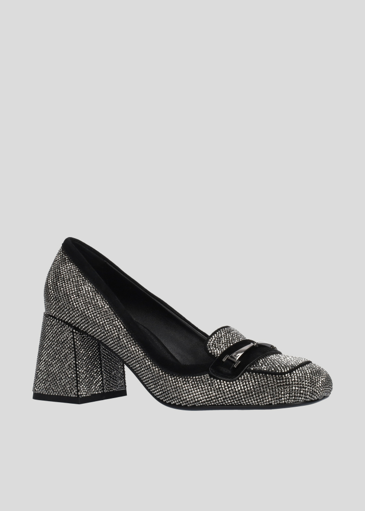 Mocasines LOLA CRUZ Mod.098Z00BK cristal