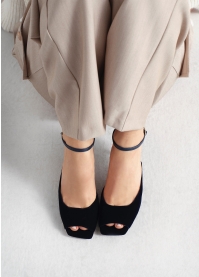 Sandalias Tacon LOLA CRUZ Mod.011Z89BK marino