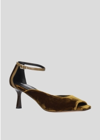 LOLA CRUZ Heeled sandals Mod. 011Z89BK yellow