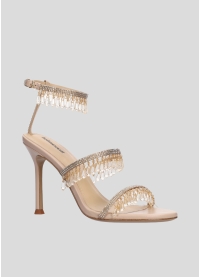 LOLA CRUZ Heeled sandals Mod. 016Z00BK nude