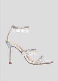 Sandalias Tacon LOLA CRUZ Mod.016Z00BK plata