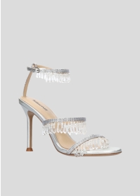 Sandalias Tacon LOLA CRUZ Mod.016Z00BK plata