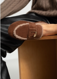 LOLA CRUZ Loafers Mod. 022Z30BK dark brown