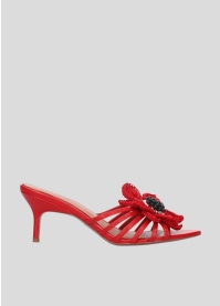 LOLA CRUZ Heeled sandals Mod. 034Z14BK red