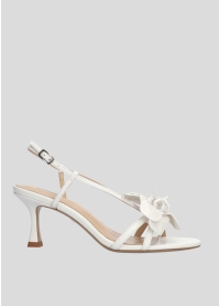 LOLA CRUZ Heeled sandals Mod. 035Z13BK white
