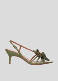 Sandalias Tacon LOLA CRUZ Mod.035Z14BK verde kaki