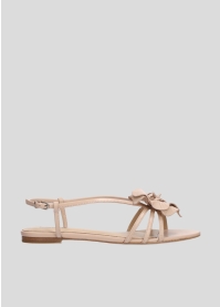 LOLA CRUZ Flat Sandals Mod. 036Z13BK nude