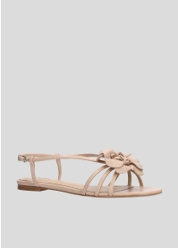 LOLA CRUZ Flat Sandals Mod. 036Z13BK nude