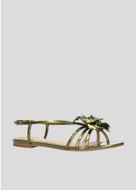 Sandalias Planas LOLA CRUZ Mod.036Z17BK verde kaki