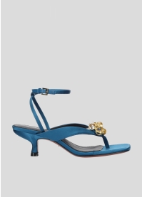 LOLA CRUZ Heeled sandals Mod. 086Z75BK turquoise
