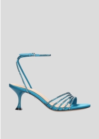 LOLA CRUZ Heeled sandals Mod. 088Z75BK sapphire blue
