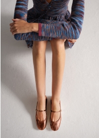 LOLA CRUZ Ballerinas Mod. 089Z51BK mahogany